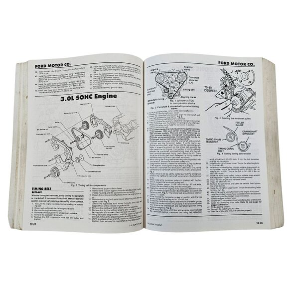 Motor Timing Belt Replacement Guide 1970-99 Domestic Imported Cars Light Trucks - Picture 9 of 14